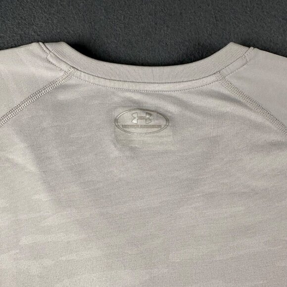 Under Armour Womens M Gray Semi-Fitted V-Neck HeatGear Performance Tee - Picture 10 of 11